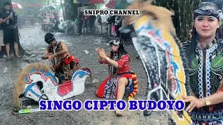 Tari kuda kepang edisi terbaru bersama paguyuban seni singo barong singo cipto budoyo hujan lebat