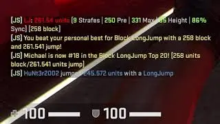[CS:GO KZ] No Prestrafe 260.5417 Long Jump [258 Block] TOP 18