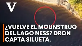 Dron capta una extra&ntilde;a silueta en el lago Ness de Escocia