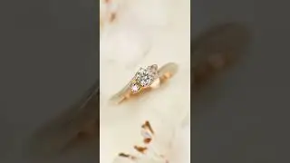 【Sakura Diamond Engagement Rings】 Unique Wedding Ring  #MOKUMEGANEYA #engagementrings #weddingrings