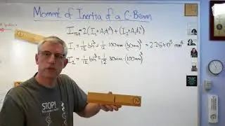 Moment of Inertia of a C Beam (or U Beam) -  Brain Waves