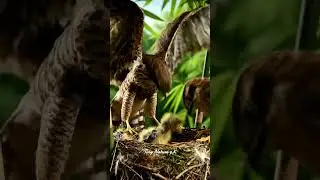 Bird of Prey Attacked by Predator While Feeding Baby | 4K Wildlife Action