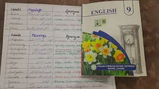 9th Class|| English Chapter 1|| The Saviour of Mankind || Important Synonyms || Get 75/75 in English
