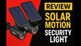Review - Maksone Solar Lights Motion Sensor Security Light METAL Finishing, Fake Camera R