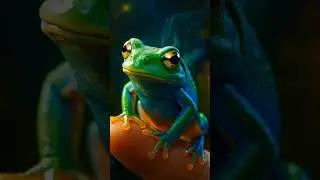 The Mysterious Beauty of Nature: Hyperrealistic Frog on a Hand 🐸🌿 #Realism #FrogArt #MindForge