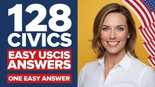 New 2026 Official U.S. Citizenship Test USCIS 128 Civics Exam Questions, Ciudadania Americana, Trump