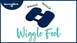 Wiggle Feet for Elementary/Middle/High School Kids by Bouncyband&reg; | Sensory Cushion for Focus & Calm