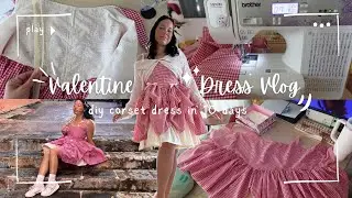 DIY Valentines Day Dress Challenge : making my first corset dress
