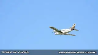 Piper PA-34-200T Seneca II (D-GDWR) Takeoff | Piper aircraft takeoff from Treviso Airport
