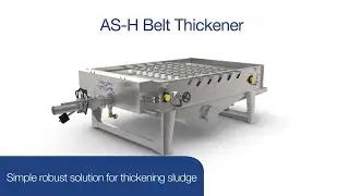 Gravity belt thickener for thickening sludge and slurries – (with voiceover)