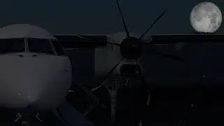 X-Plane 12 Dash 8 Q400 In Windy Conditions With Flight Planning