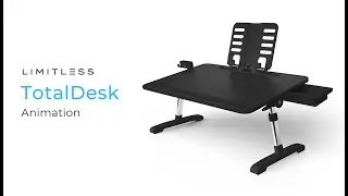 Limitless TotalDesk Portable Workstation and Lap Desk with Adjustable Height & Tilt