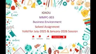 MMPC 003 SOLVED ASSIGNMENT | MMPC 003 IGNOU Solved Assignment July-2025 & Jan-2026 | IGNOU