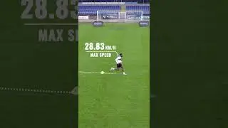 Ben Clocks 28.3 km/h as his Max Speed During Training! #training #speed #football