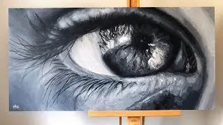 EYE SPEED PAINTING &bull; Acrylic on Board &bull; JoelsArt