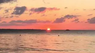 How we end each day with a Rum Point sunset