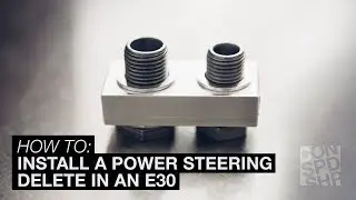 How to install a power steering delete in an E30 - Condor Speed Shop