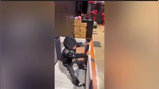 Chrisean Rock, Chrisean and Blueface son having fun 