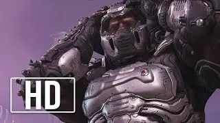 Silver Slayer Takes Off Helmet Scene (DOOM Eternal) HD