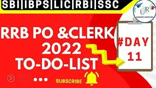 Day-11_To-Do List for RRB PO&CLERK #ibps #rrbpo&clerk #bankexams #urbankersmanthra