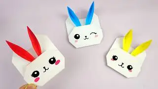 Basteln mit papier: Osterhasen basteln - Ostern basteln | Osterdeko selber machen
