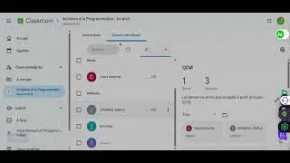 Devoir cr&eacute;ation de cours e learning via google  classroom 