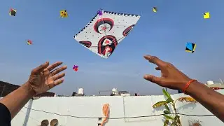 KITE Catching On Roof | kite looting | kite flying | patang