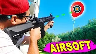AIRSOFT vs BALÃO DE GÁS HÉLIO ( ACERTEI? )