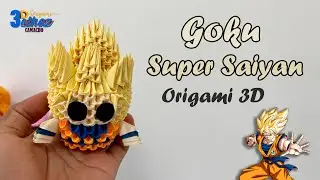 Goku Super Saiyajin en Origami 3D - Bethoz Camacho