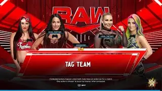 WWE 2K24 Raw: The bella Twins vs Natayla and Tegan Nox