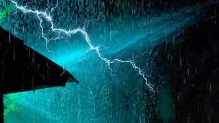 HEAVY RAIN AND THUNDER SOUNDS - DEEP SLEEP | Thunderstorm for Sleeping -sothing rain drops# 10