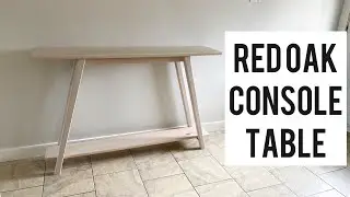 Console Table // Sofa Table Using Rubio monocoat Cotton White