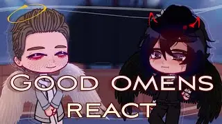 /🇺🇸🇷🇺/Good Omens react to Aziraphale and Crowley
