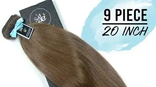 ZALA Chestnut Brown #6 Clip-in Hair Extensions 20-Inch 9-Piece
