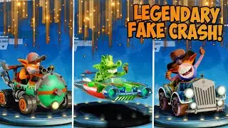 FAKE CRASH LEGENDARY SKIN SHOWCASE! | Crash Team Racing Nitro Fueled
