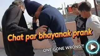 Chhat per Kiya bhayanak prank 😂😂 #krishna kumar vlogs #prank video#new video 