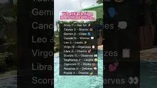 WHAT EACH SIGN  DOES MOST OFTEN #zodiac #knowledge #health #worldwide #foryou #shorts #astrology
