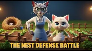 mother cat kittens build mini farm epic nest defense battle