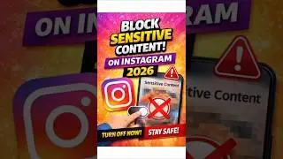 How to Block Sensitive Content on Instagram 2026✅ (Quick Guide)👍#tech #viral #tips #youtubeshorts