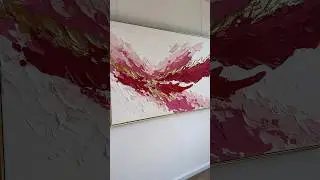 Biggest PINK piece ever! #art #texturedartist #painting #texturedpainting