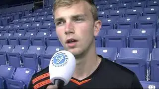 Keeper Hidde Jurjus voor zijn debuut bij De Graafschap