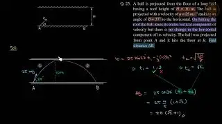 23 | Level-1 | Kinematics | SBT Solutions | Shashi Bhushan Tiwari