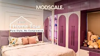 2BHK Home Interior|trending Modern TV Unit, CNC Shutters & Stylish Colour Schemes|Modscale Interiors