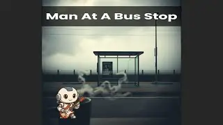 Man At A Bus Stop