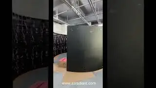 Radiant P1.56 curved LED video wall with flexible soft LED tiles