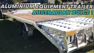 HUGE ALUMINIUM EQUIPMENT/CAR TRAILER, Alloy car trailer.