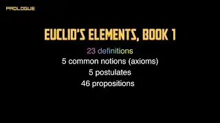 23 Definitions in Euclid's Elements Book 1