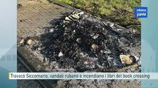Travac&ograve; Siccomario, vandali rubano e incendiano i libri del book crossing