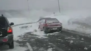 Tempête / Snowstorm 8-9 Mars 2008 Autoroute 40 EST - Trois-Rivières vers Le Massif