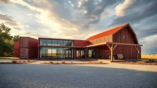 🚢 Hybrid Container Barndominium Design | Modern Modular Living 🏠✨